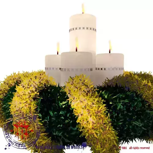 Christmas table wreath