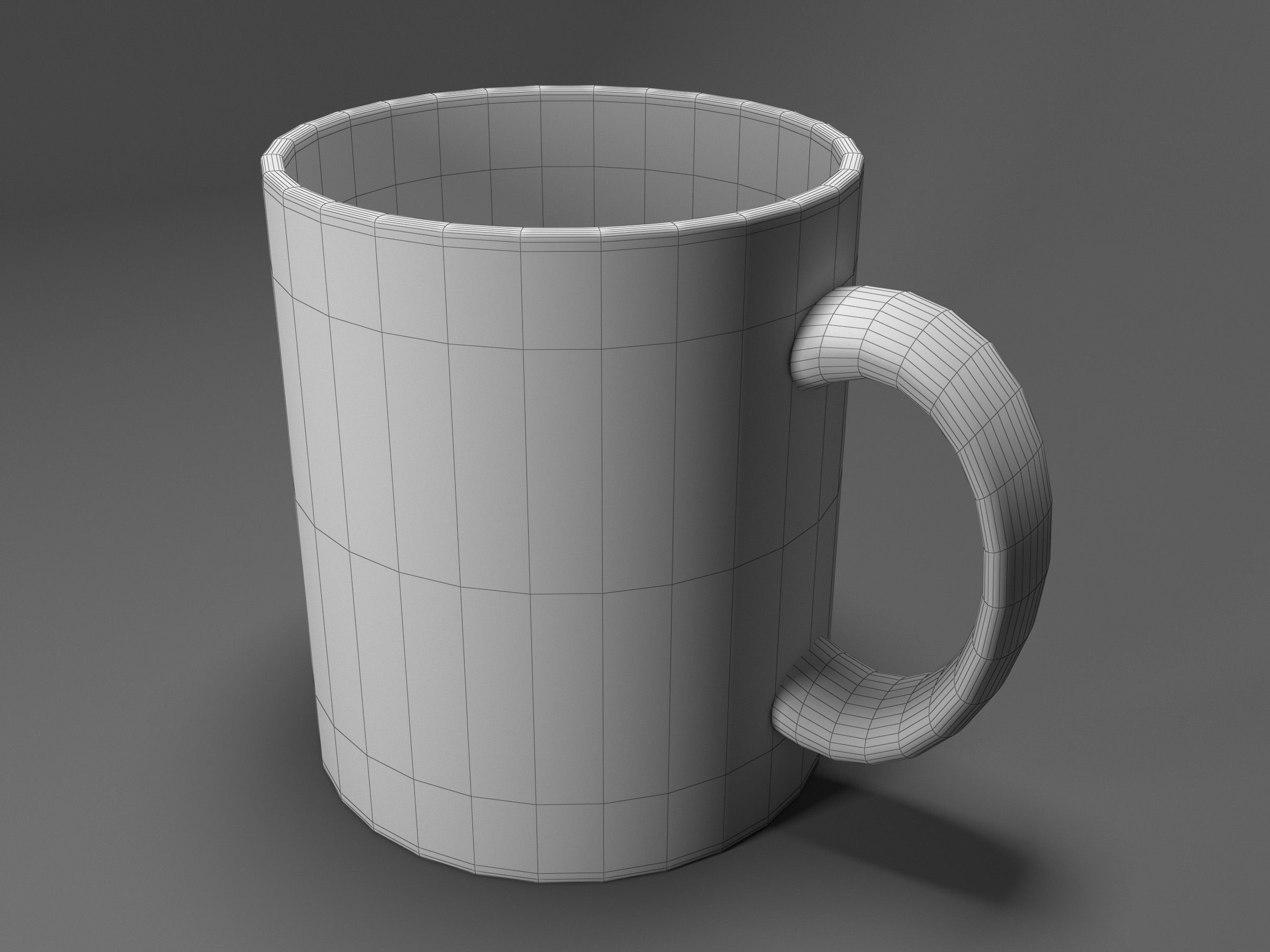 Yellow cup 3D model_11