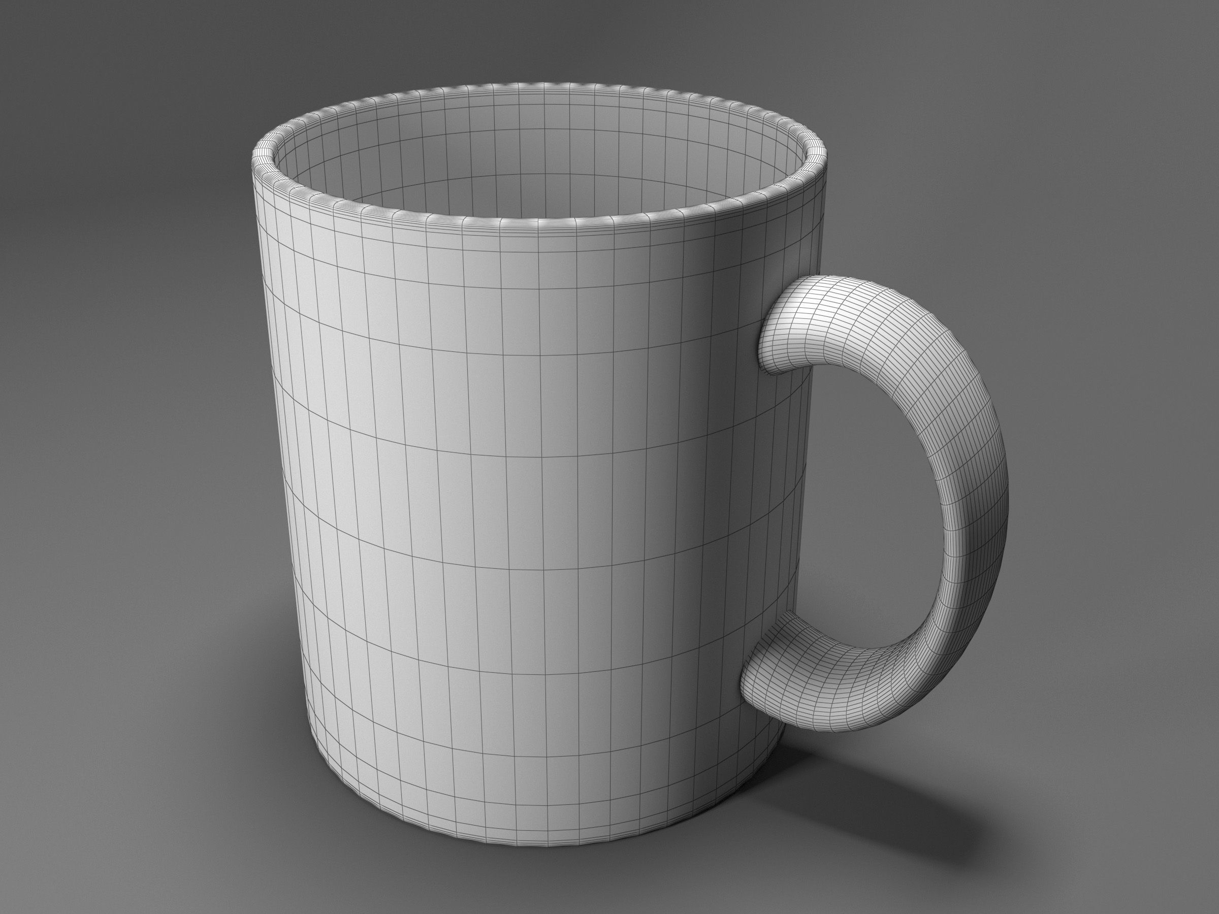 Yellow cup 3D model_10