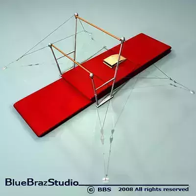 uneven bars 3D model