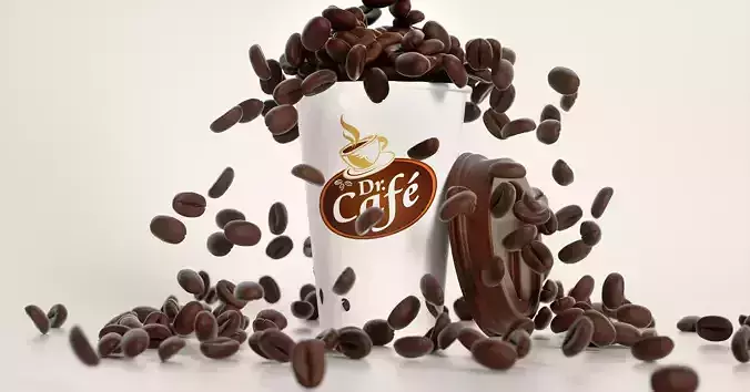 Coffee Cinema 4d File 3D model