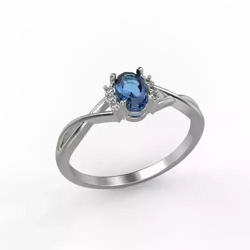 solitaire wedding engagement women ring 3dm stl 