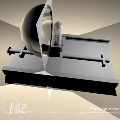 Stage light and Fresnel 2 3D model_4