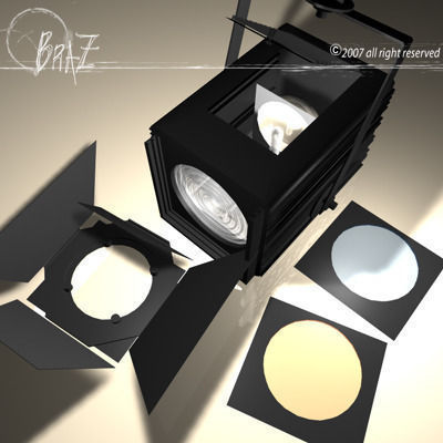 Stage light and Fresnel 2 3D model