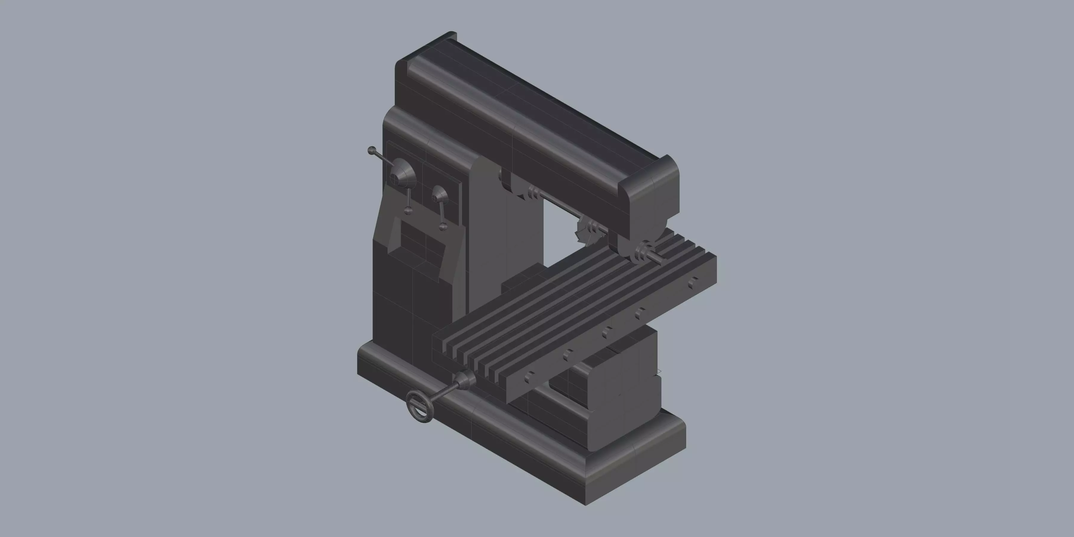 Universal Milling Machine 3D model_0