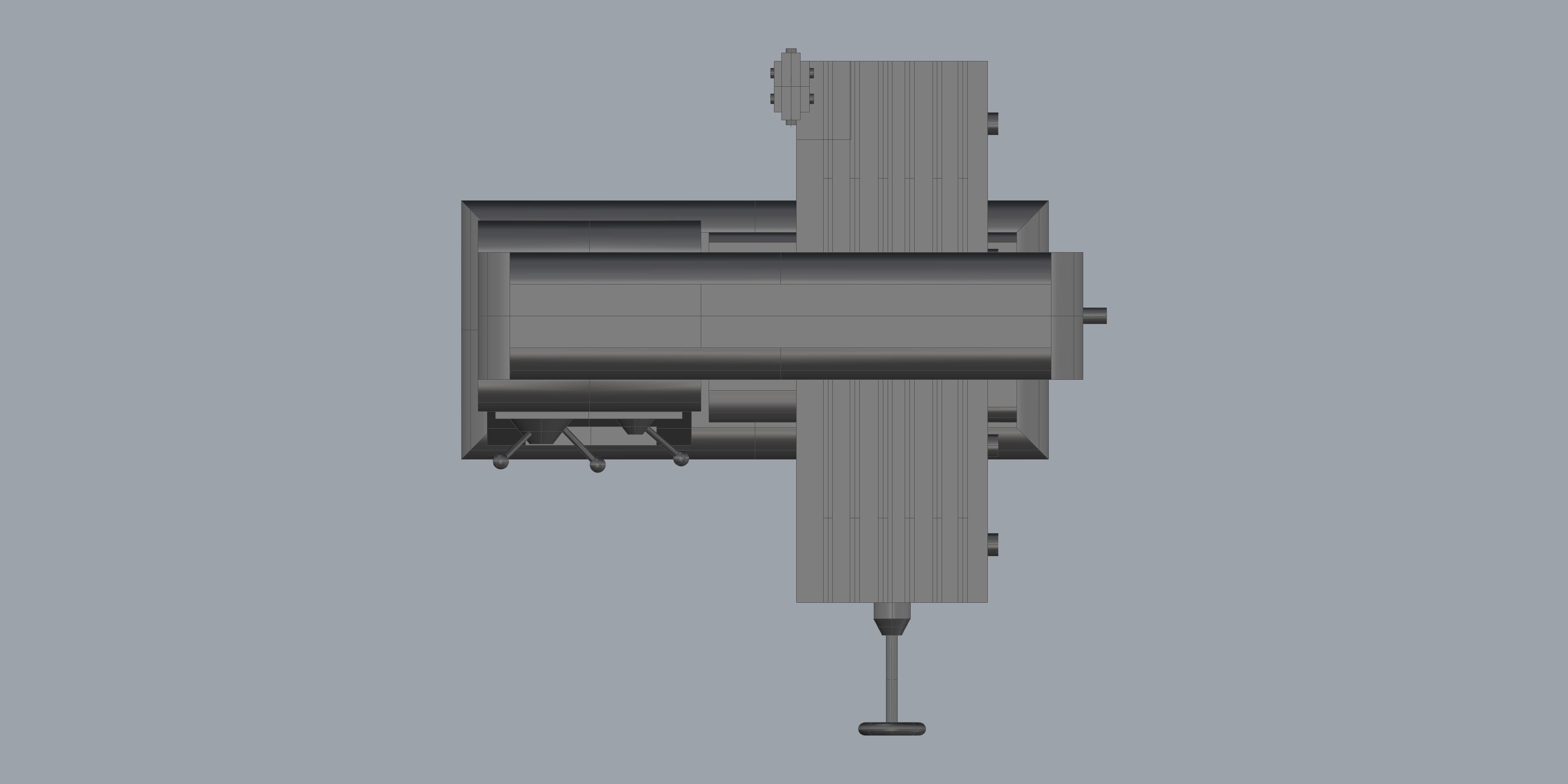 Universal Milling Machine 3D model_1