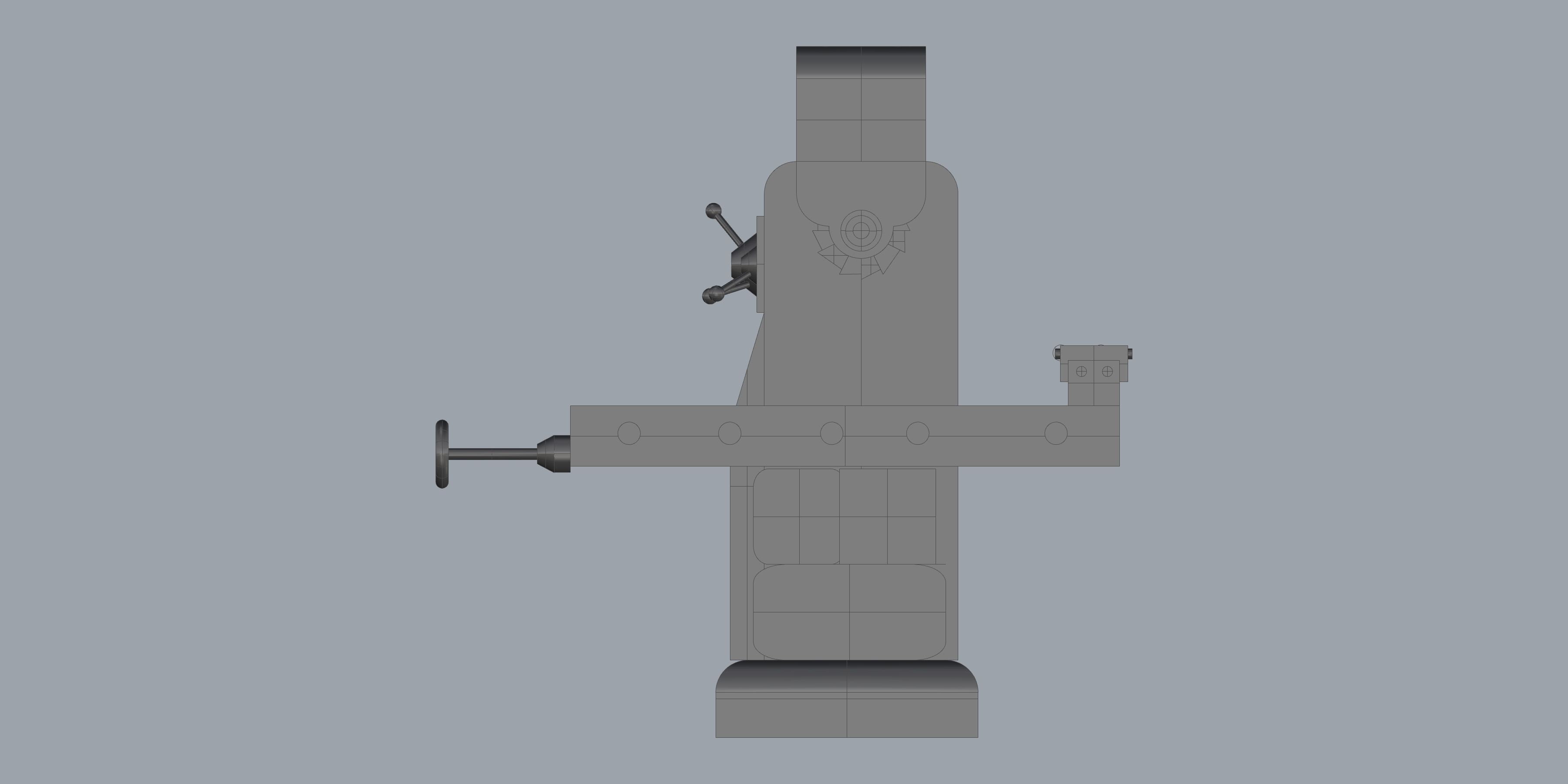 Universal Milling Machine 3D model_3