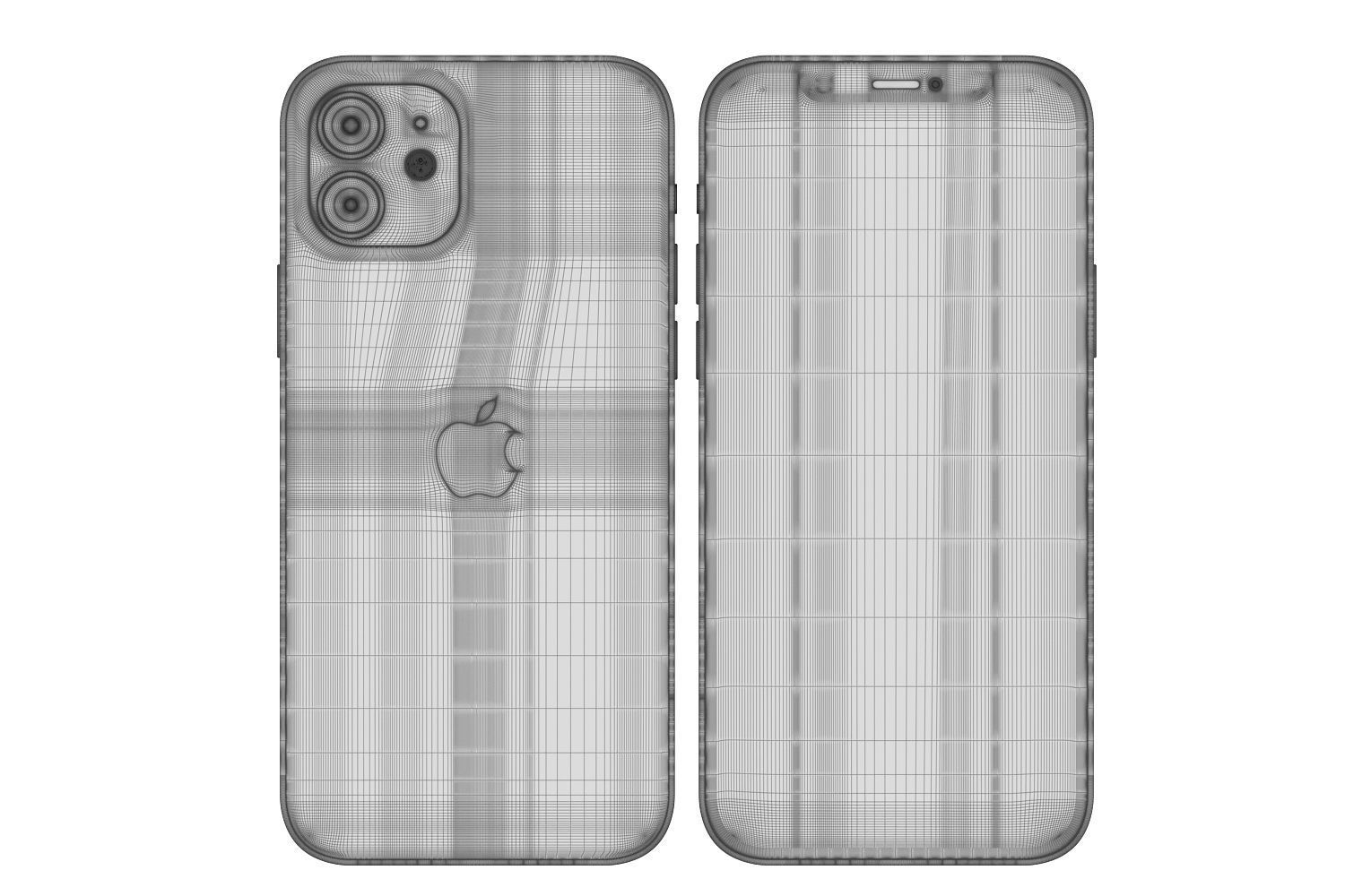 Apple iPhone 12 mini and 12 and 12 pro and 12 pro MAX 3D model_62