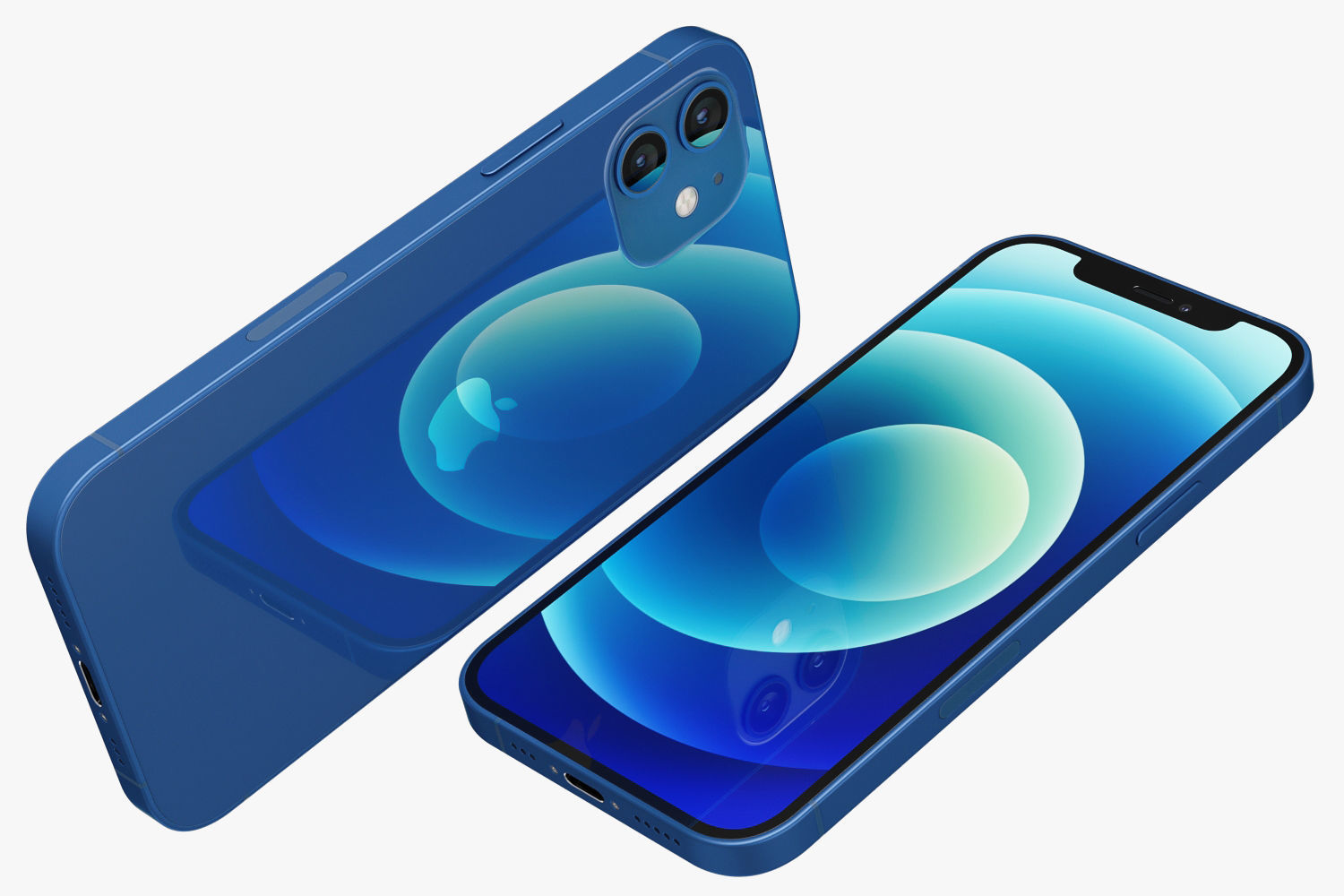 Apple iPhone 12 mini and 12 and 12 pro and 12 pro MAX 3D model_9