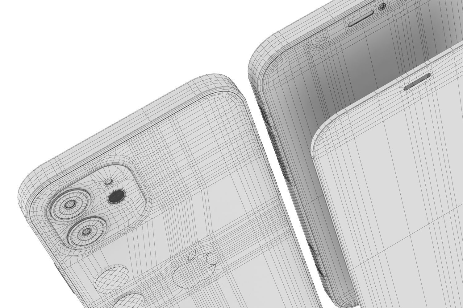 Apple iPhone 12 mini and 12 and 12 pro and 12 pro MAX 3D model_65