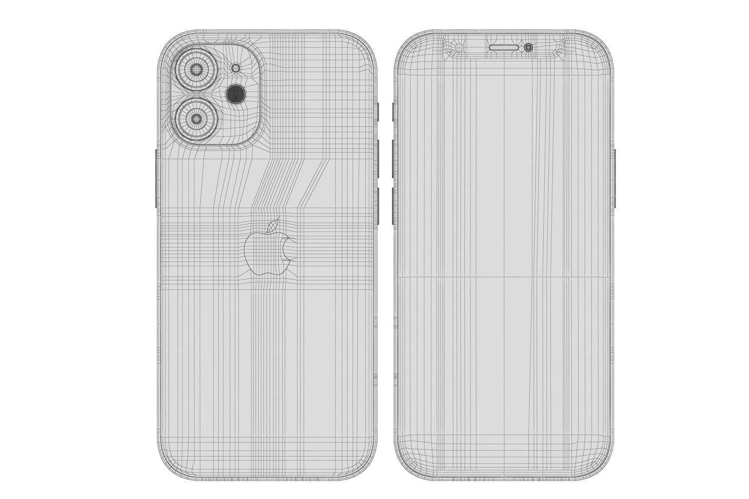 Apple iPhone 12 mini and 12 and 12 pro and 12 pro MAX 3D model_67
