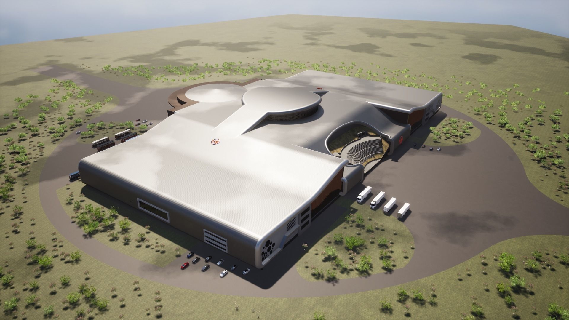 Arts and culture Entertainment Center 3D model_3