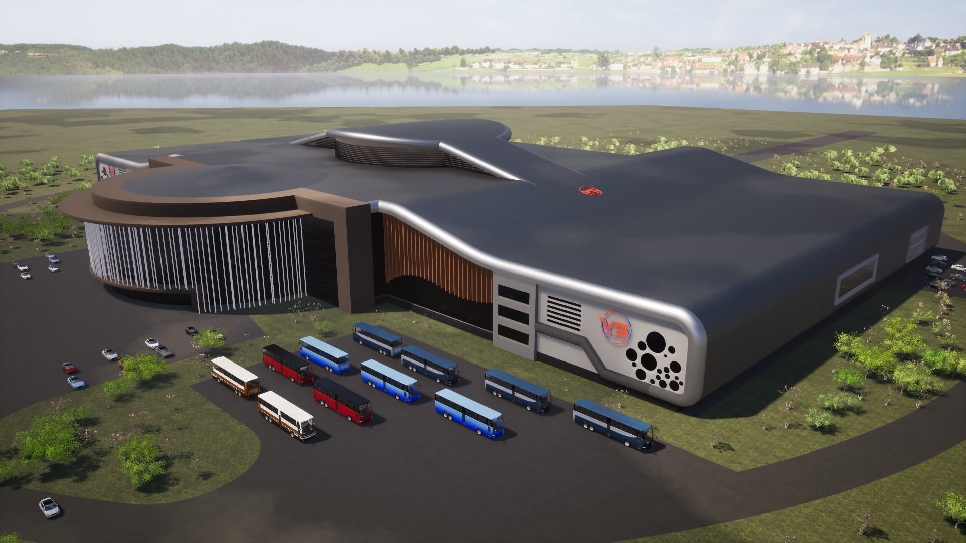 Arts and culture Entertainment Center 3D model_2