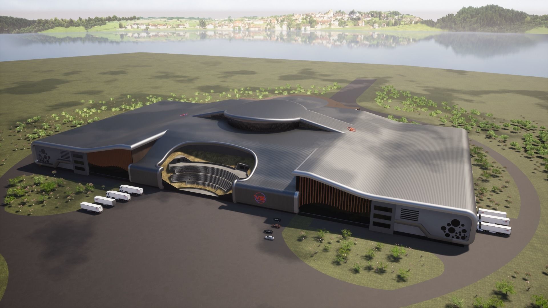 Arts and culture Entertainment Center 3D model_4