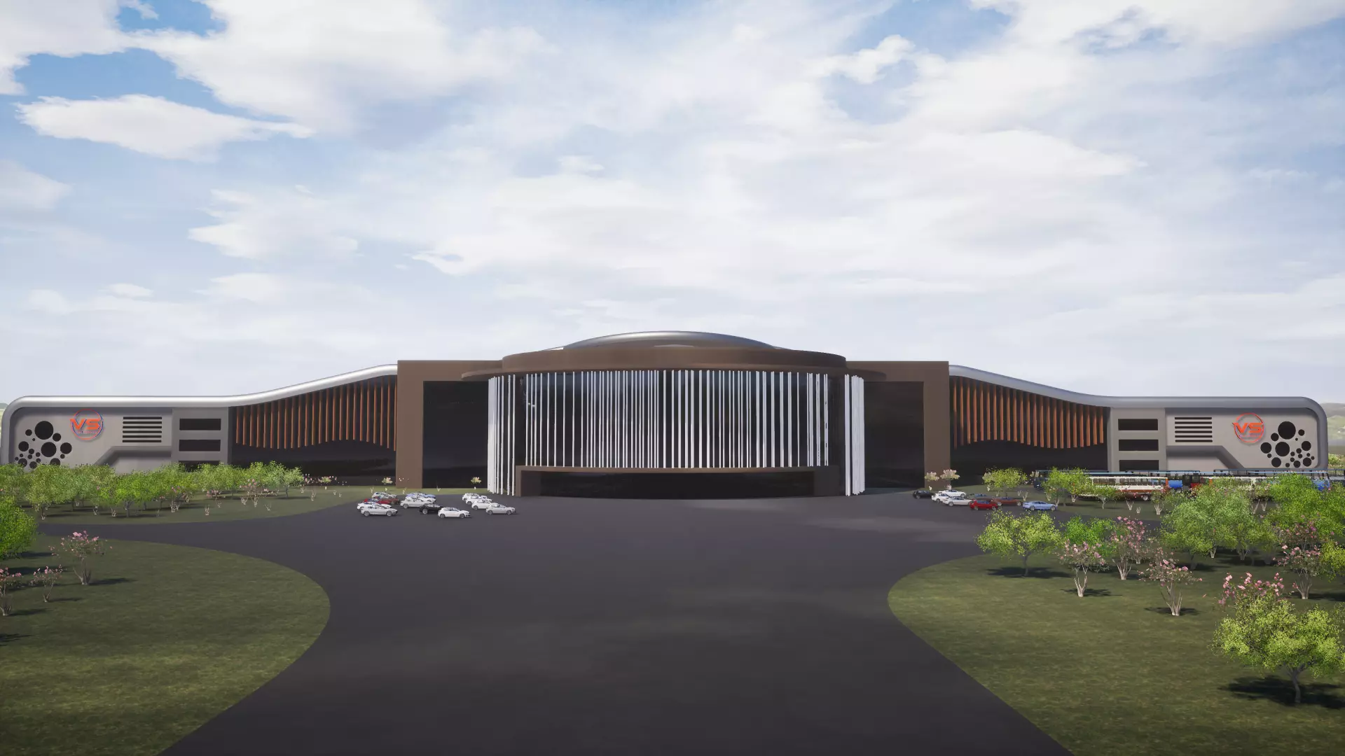 Arts and culture Entertainment Center 3D model_0