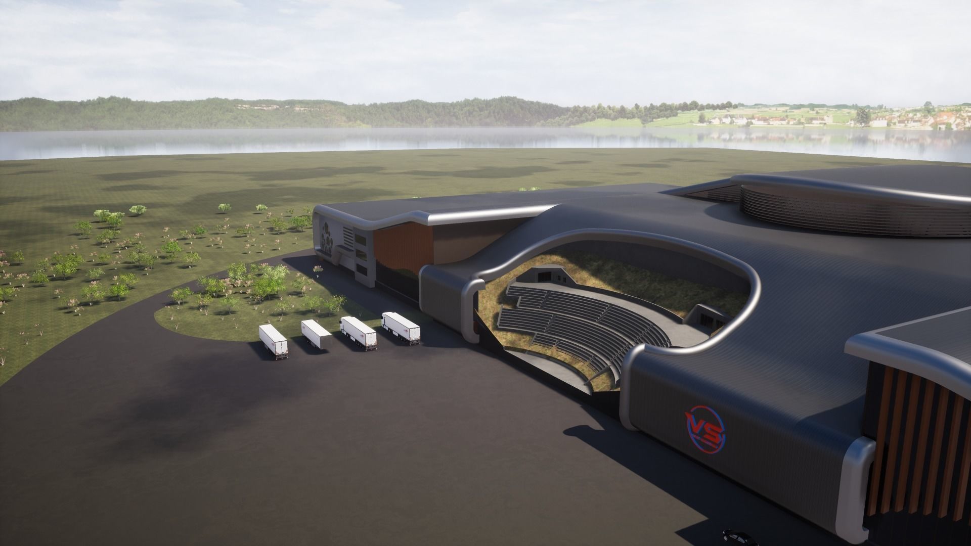 Arts and culture Entertainment Center 3D model_7