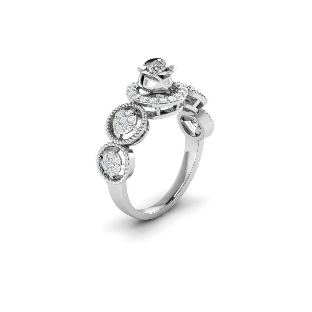 ROSE RING  3D print model_1