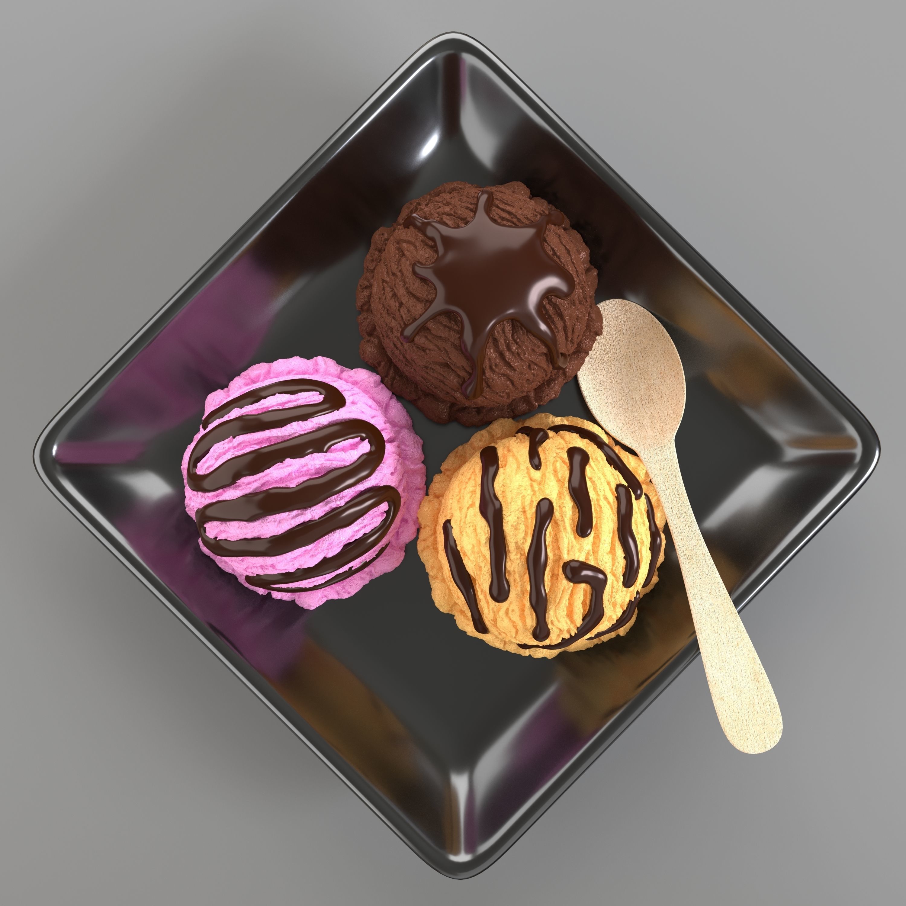 Icecream Scoop 3D model_3