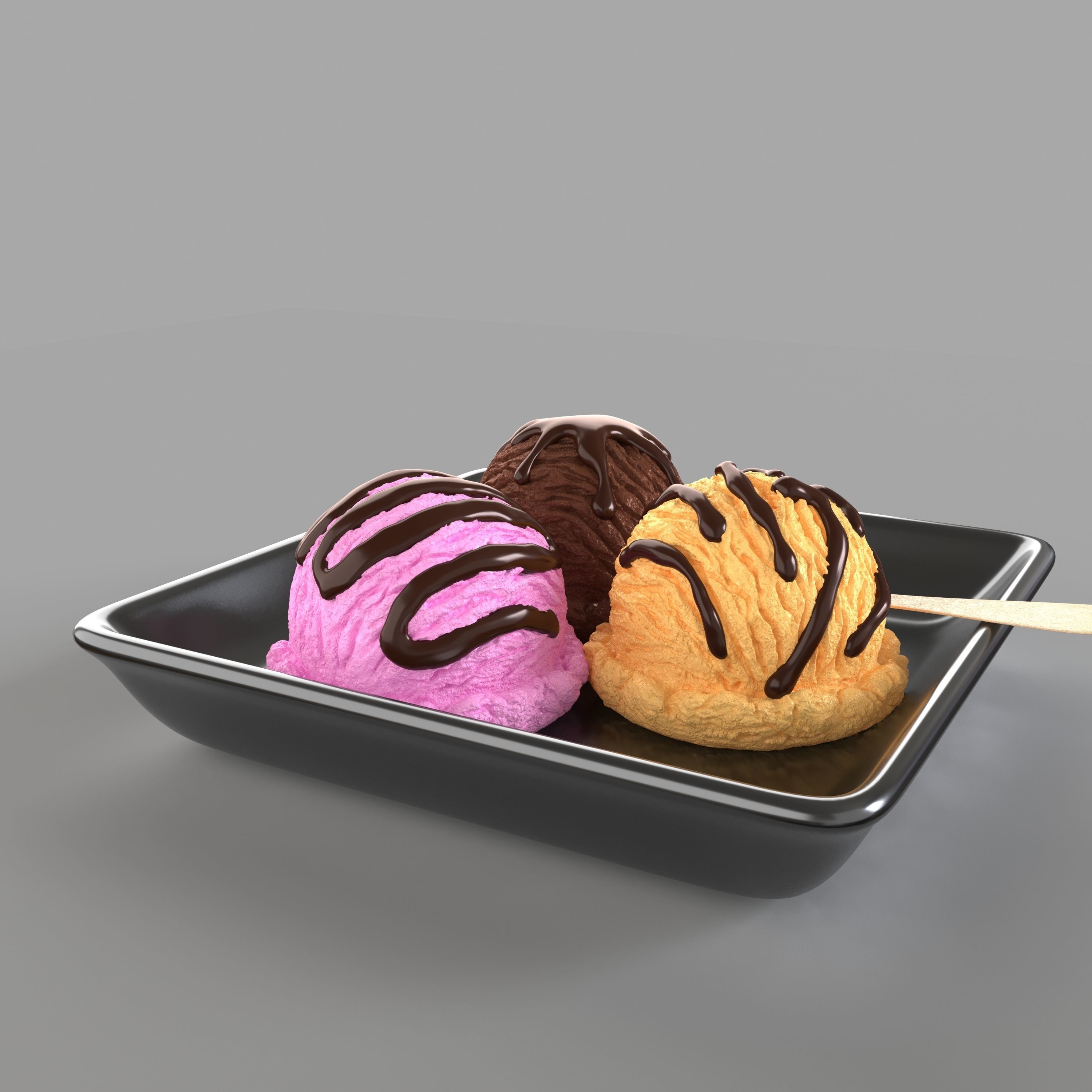 Icecream Scoop 3D model_2