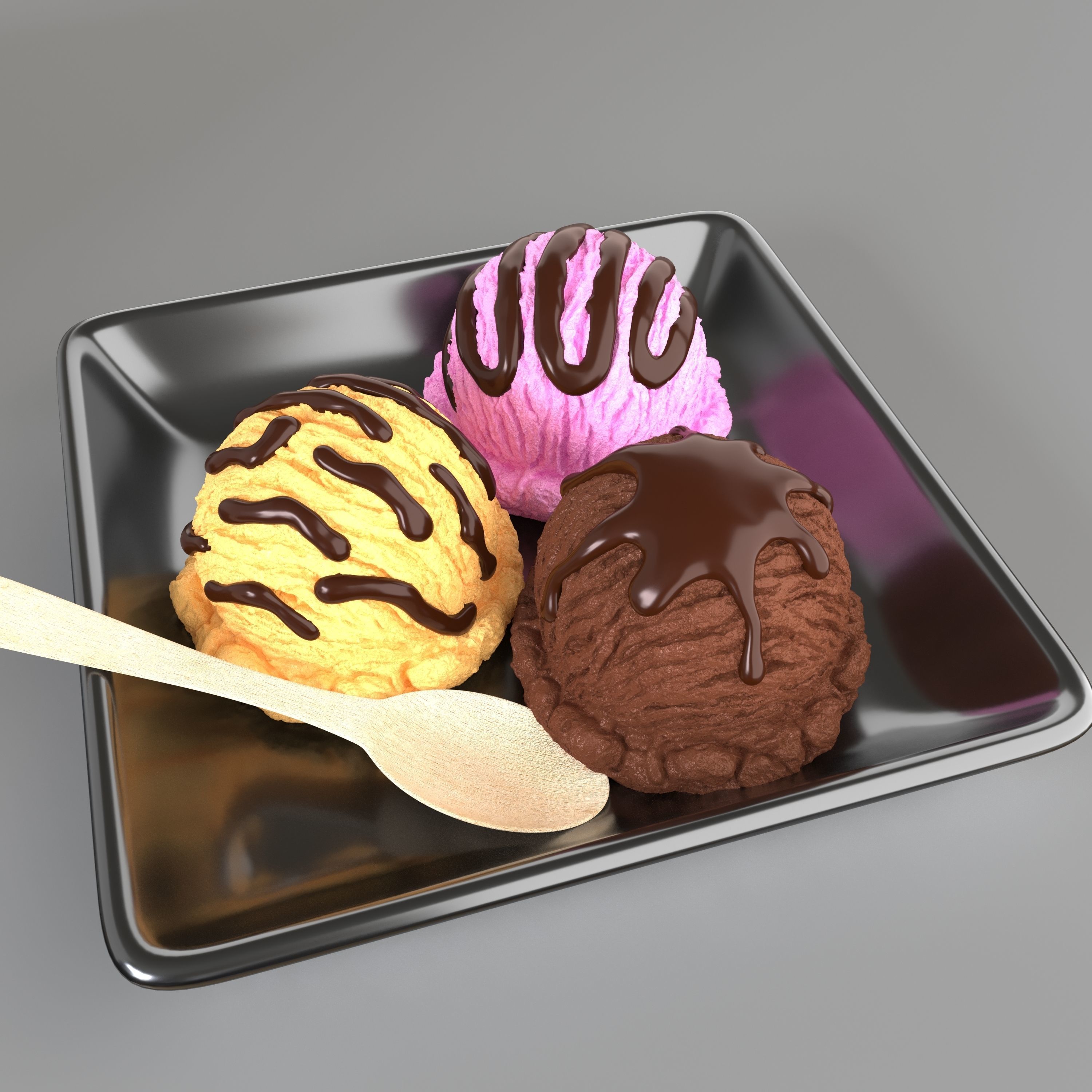 Icecream Scoop 3D model_1