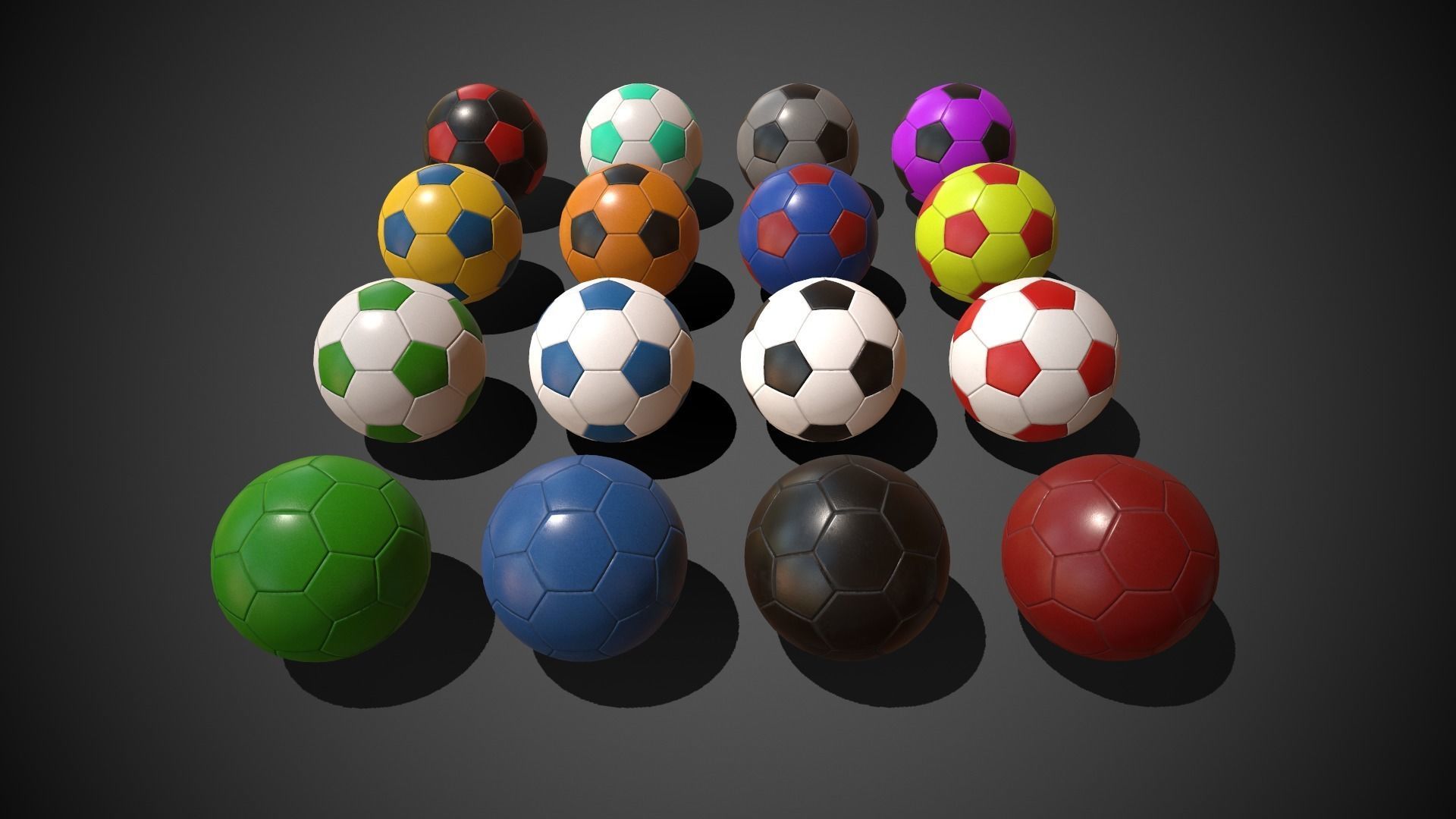 Soccer Balls 3D model_4
