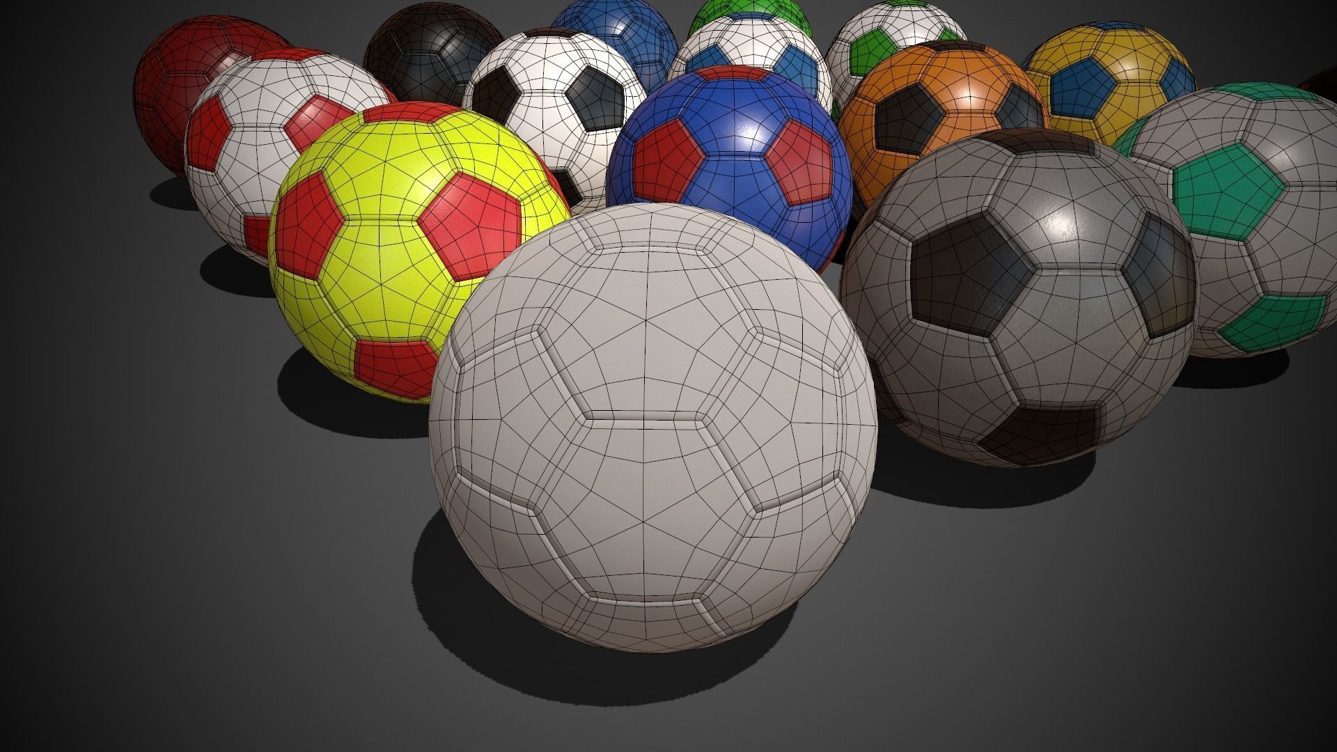 Soccer Balls 3D model_8