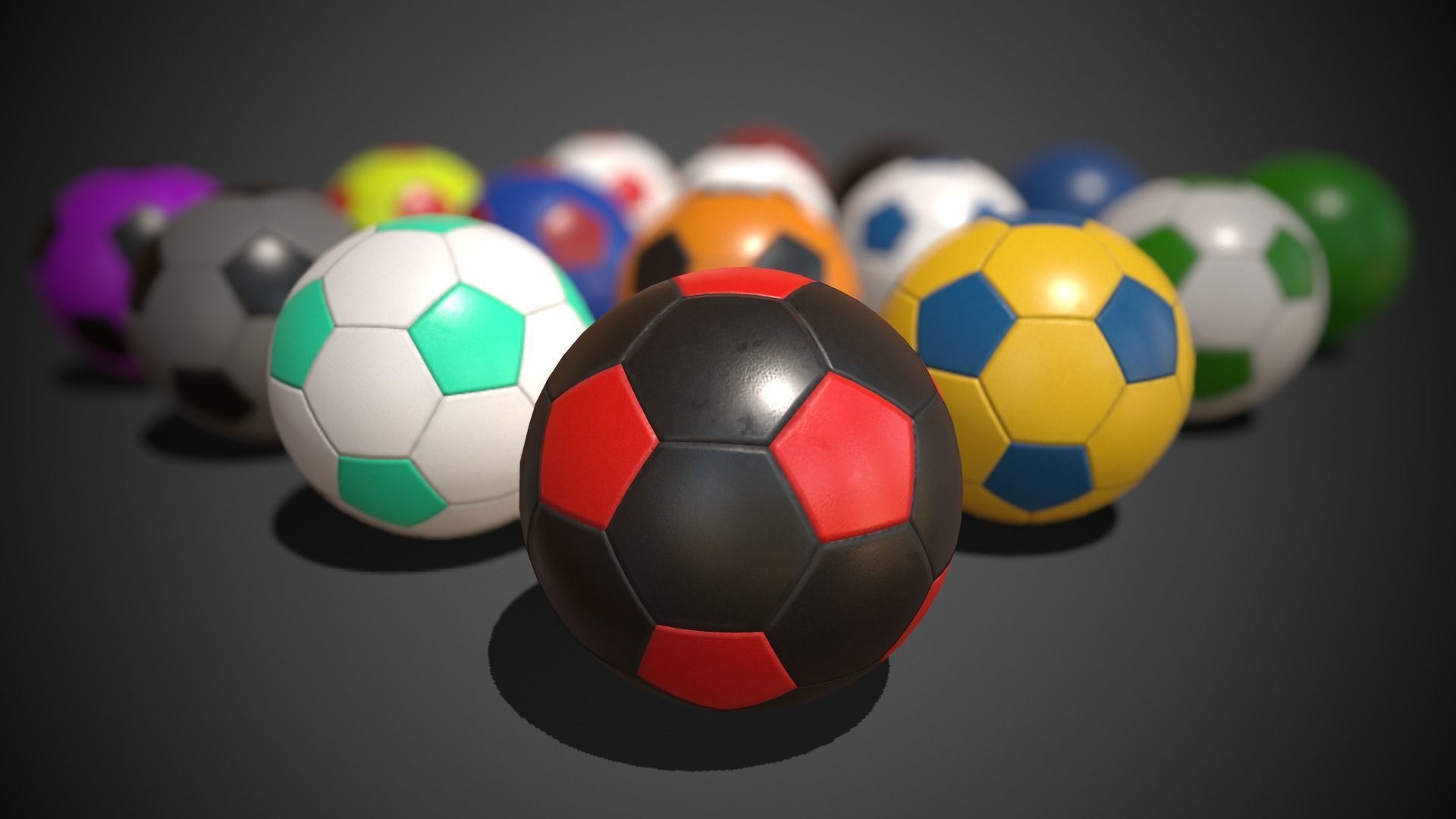 Soccer Balls 3D model_5