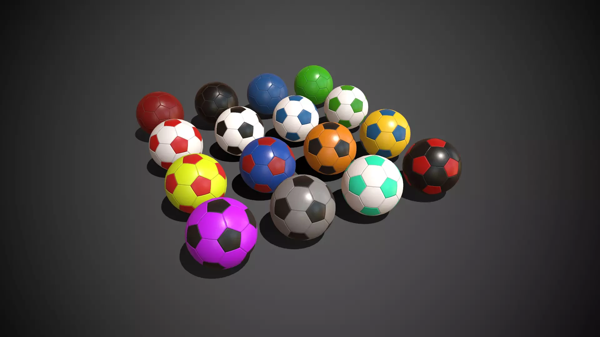 Soccer Balls 3D model_0