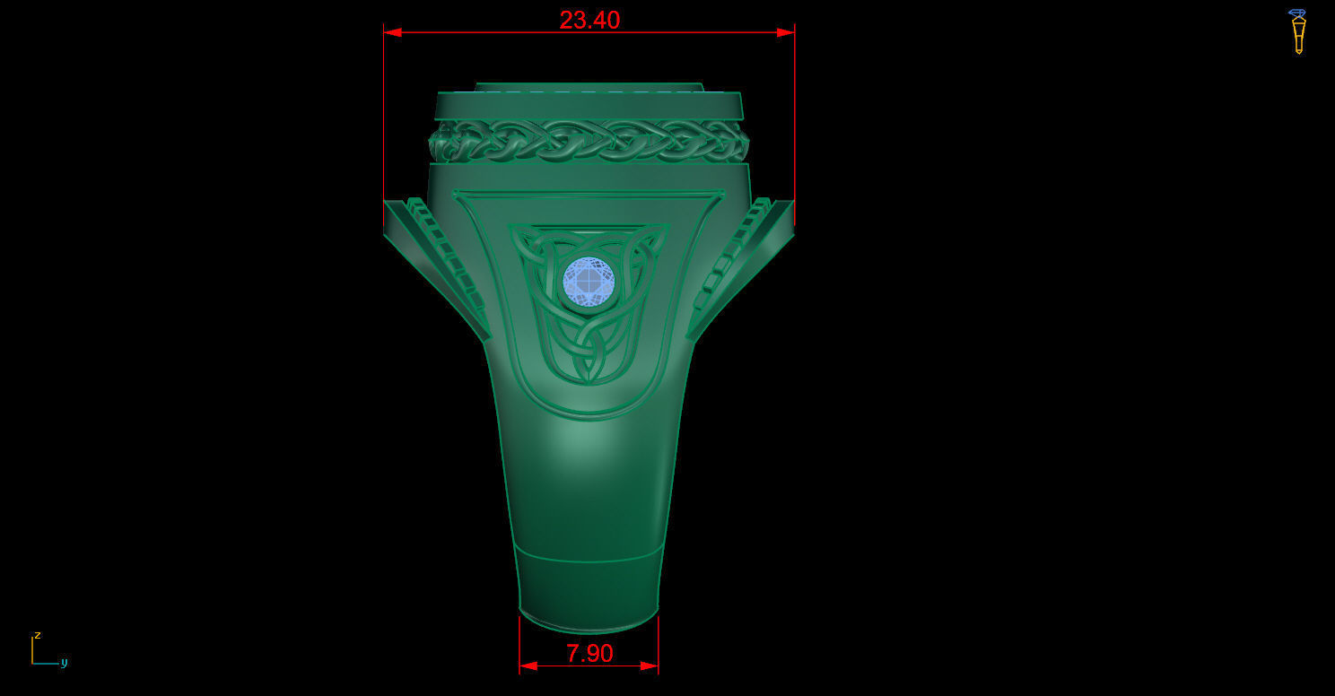 Ring 78 3D print model_7