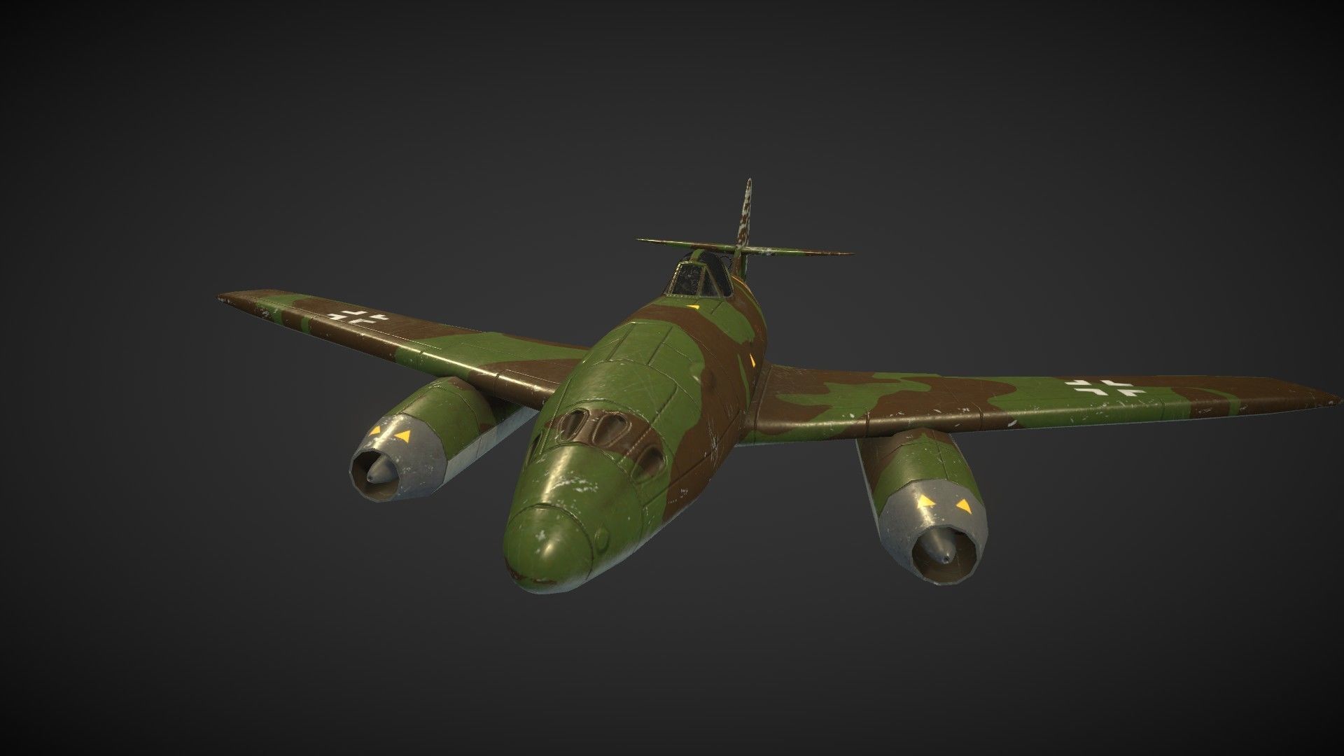 Messerschmitt Me 262 Low-poly 3D model_14