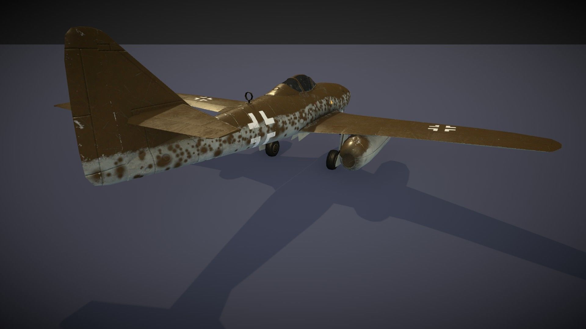 Messerschmitt Me 262 Low-poly 3D model_25