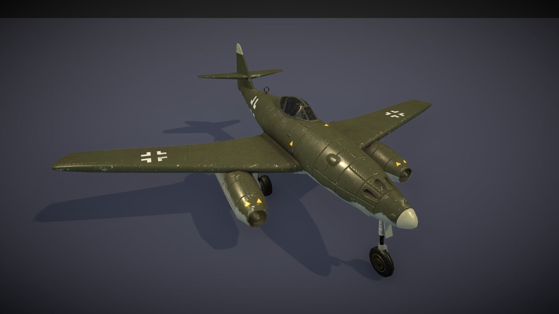 Messerschmitt Me 262 Low-poly 3D model_20