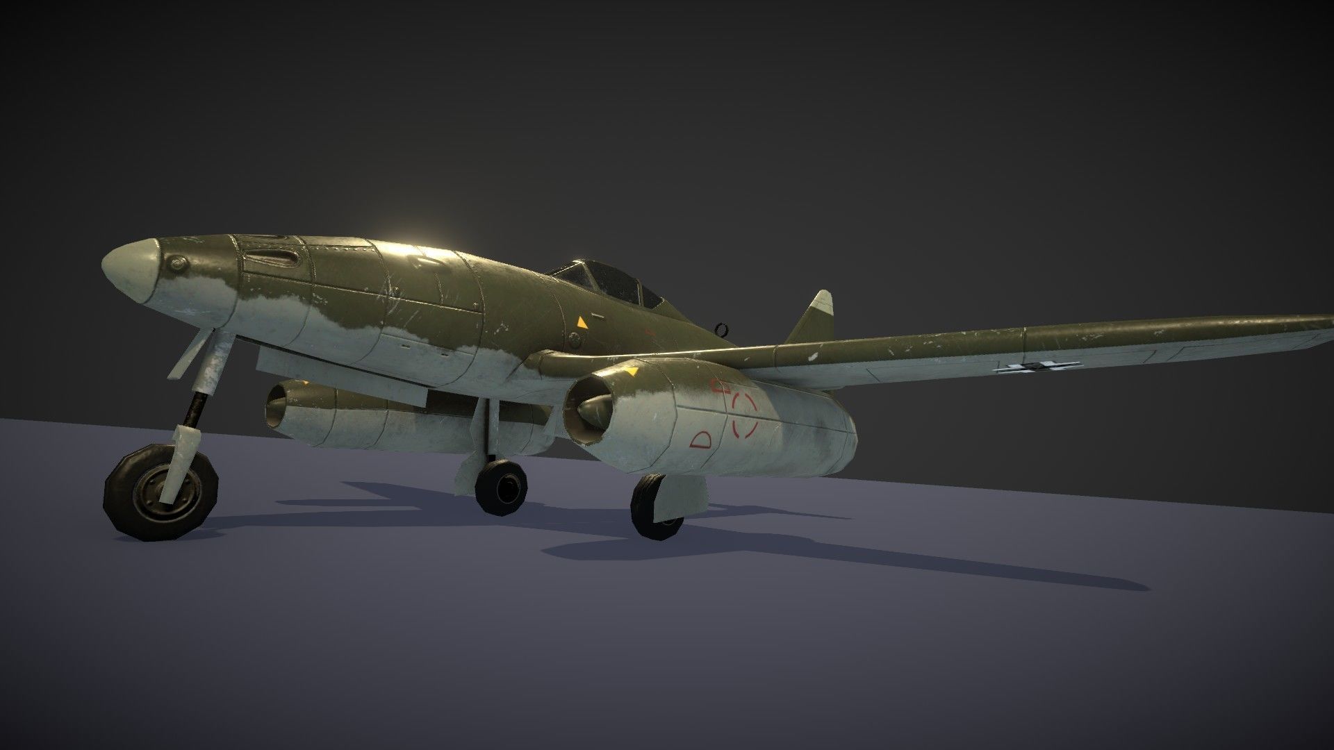 Messerschmitt Me 262 Low-poly 3D model_36