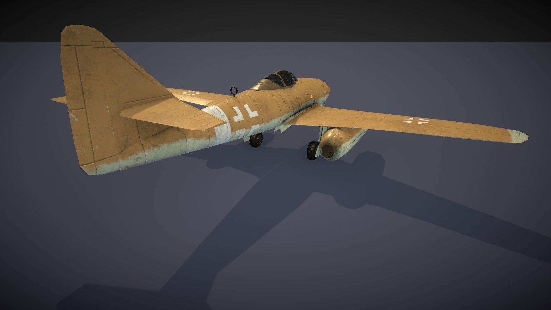 Messerschmitt Me 262 Low-poly 3D model_26