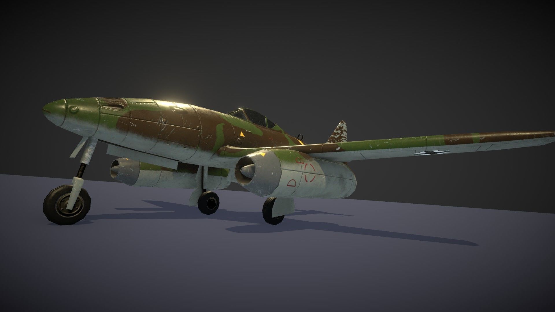 Messerschmitt Me 262 Low-poly 3D model_35