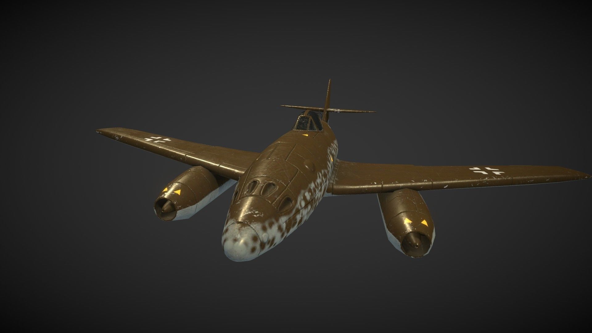 Messerschmitt Me 262 Low-poly 3D model_16