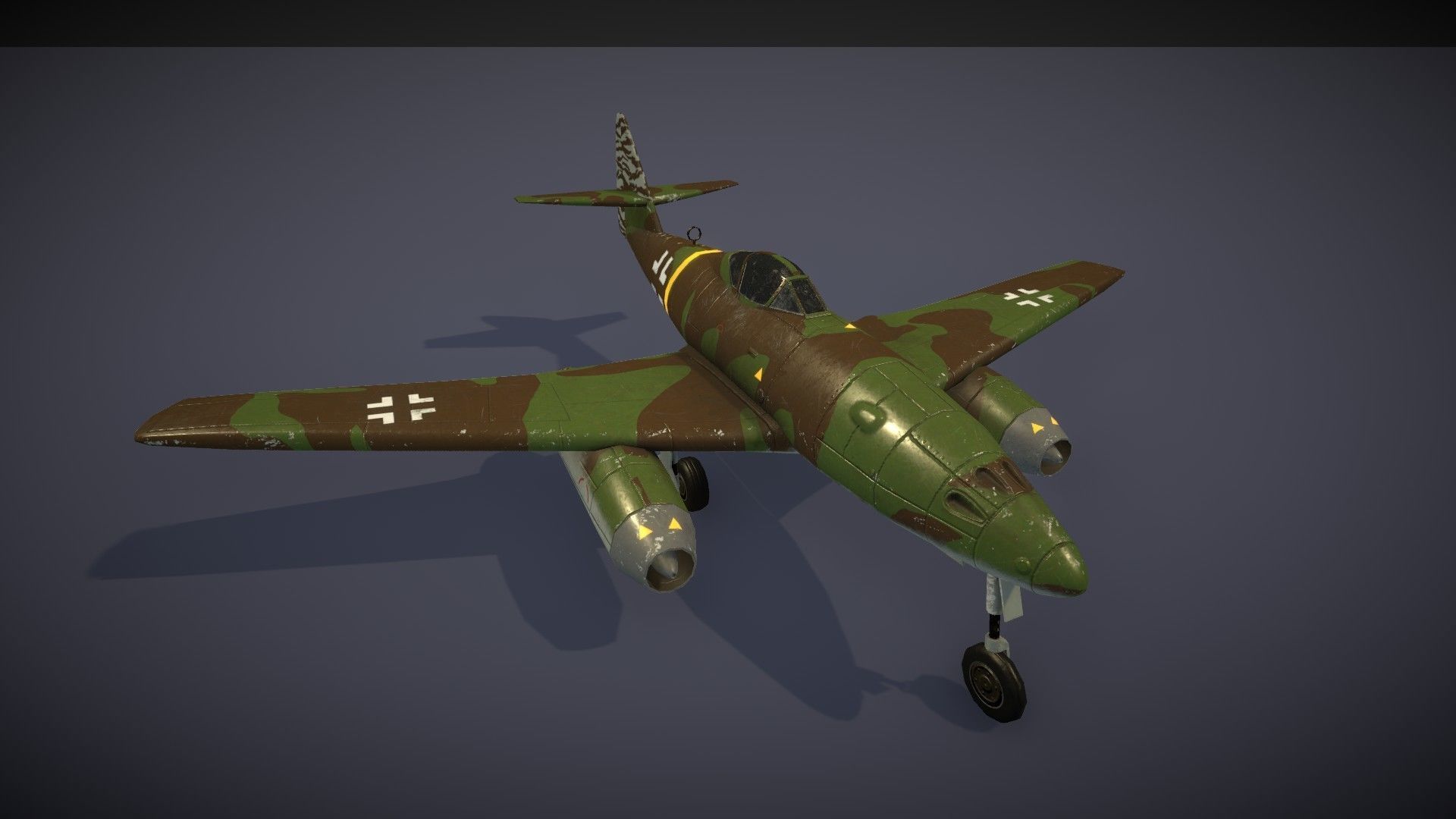 Messerschmitt Me 262 Low-poly 3D model_19
