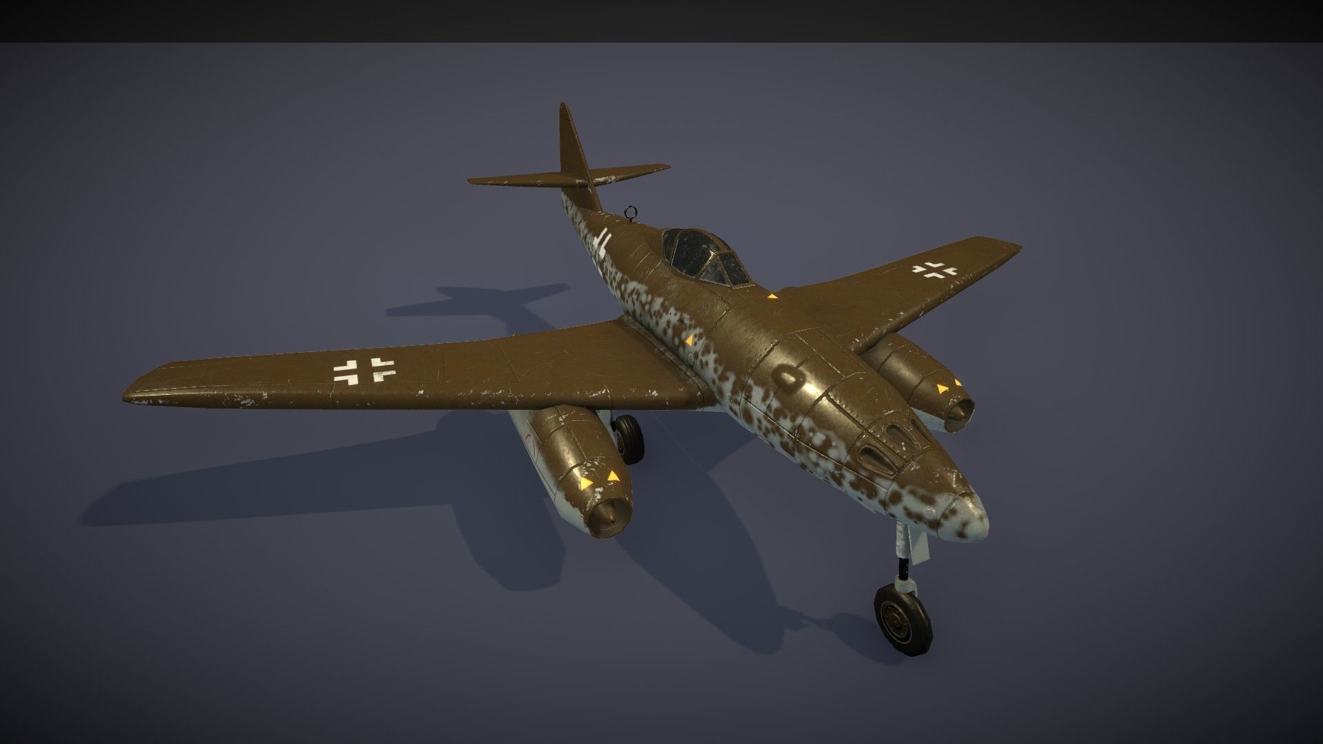 Messerschmitt Me 262 Low-poly 3D model_21