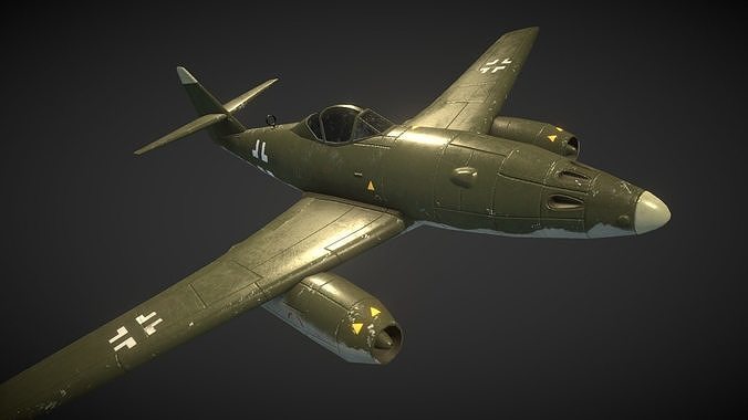Messerschmitt Me 262 Low-poly 3D model