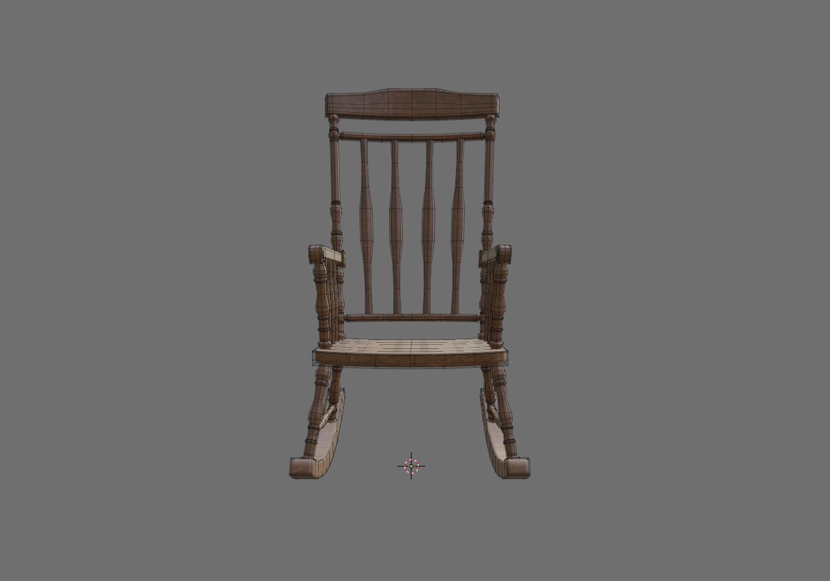 ChairS rocking chair 3D Model Collection_9