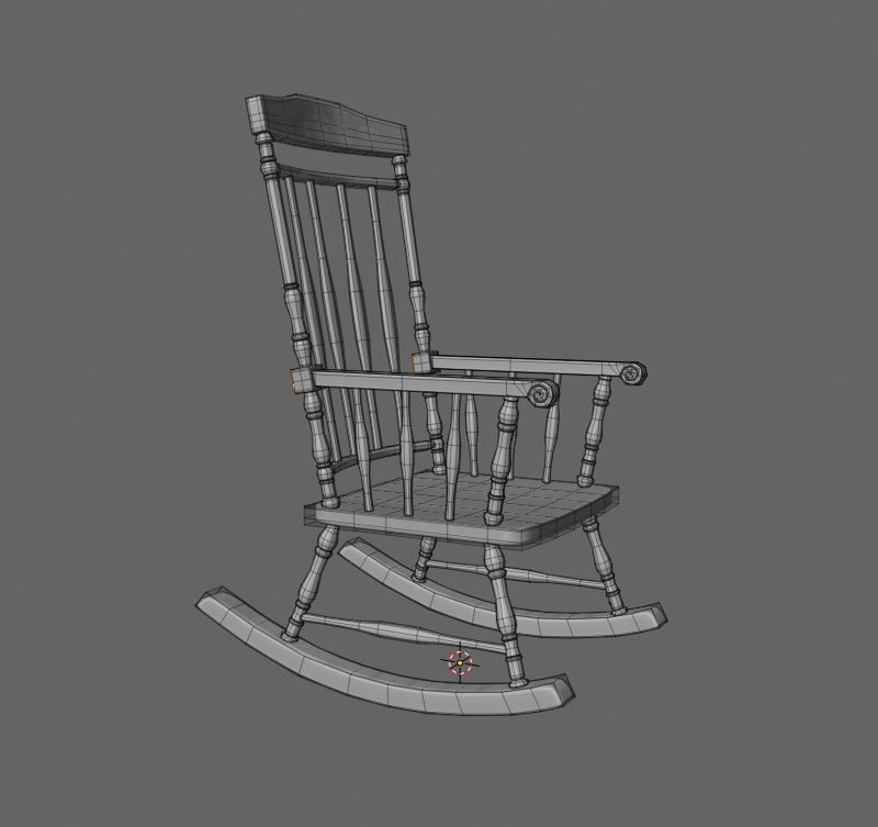 ChairS rocking chair 3D Model Collection_5