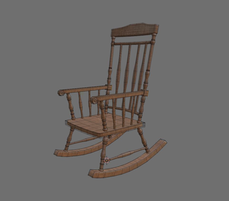 ChairS rocking chair 3D Model Collection_8