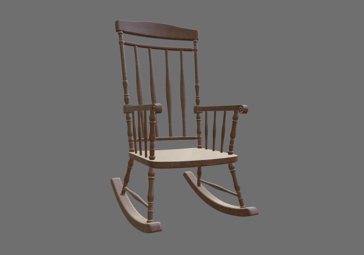 ChairS rocking chair 3D Model Collection_12