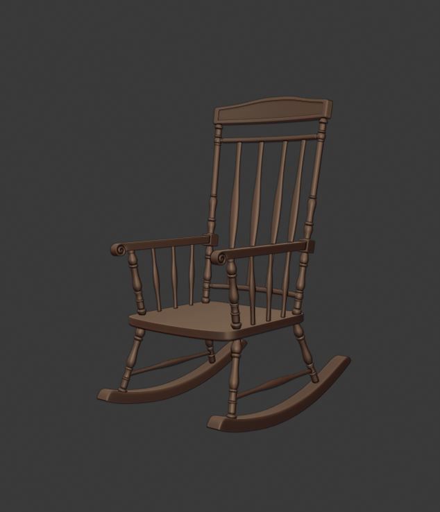 ChairS rocking chair 3D Model Collection_17