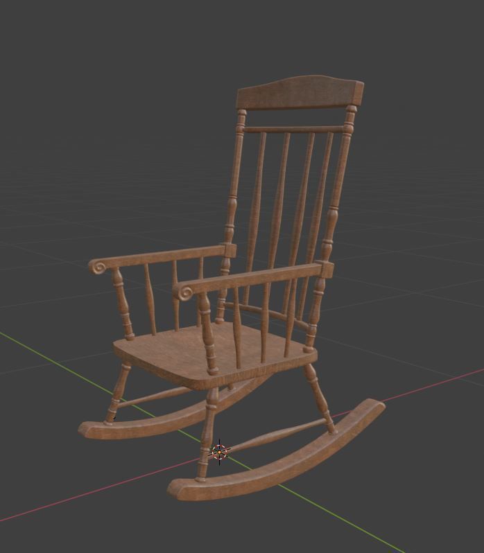 ChairS rocking chair 3D Model Collection_14