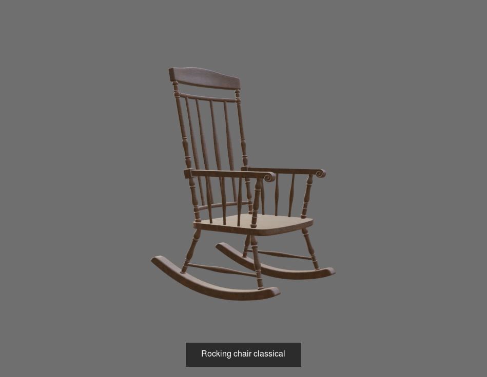 ChairS rocking chair 3D Model Collection_1