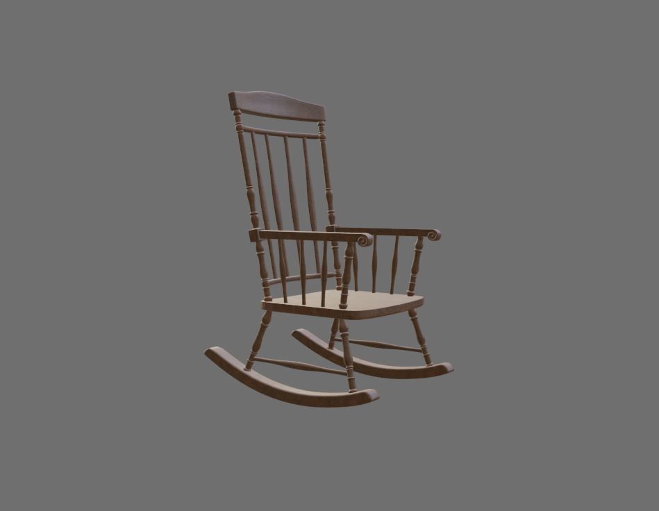 ChairS rocking chair 3D Model Collection_15