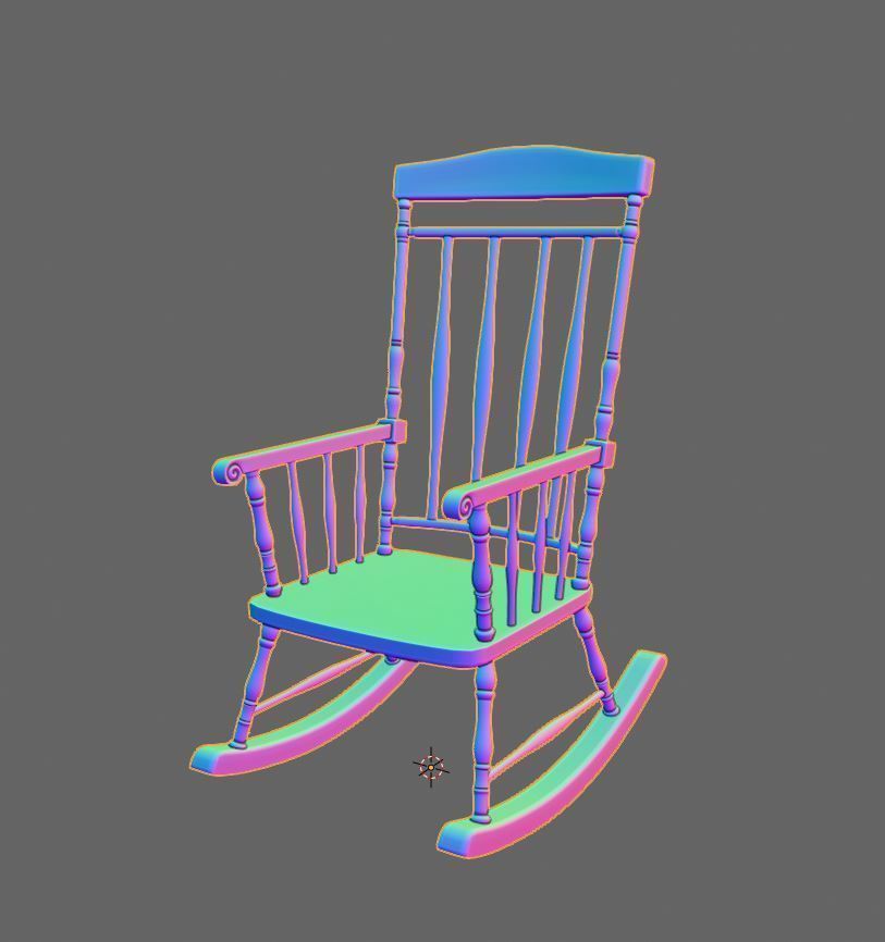 ChairS rocking chair 3D Model Collection_6