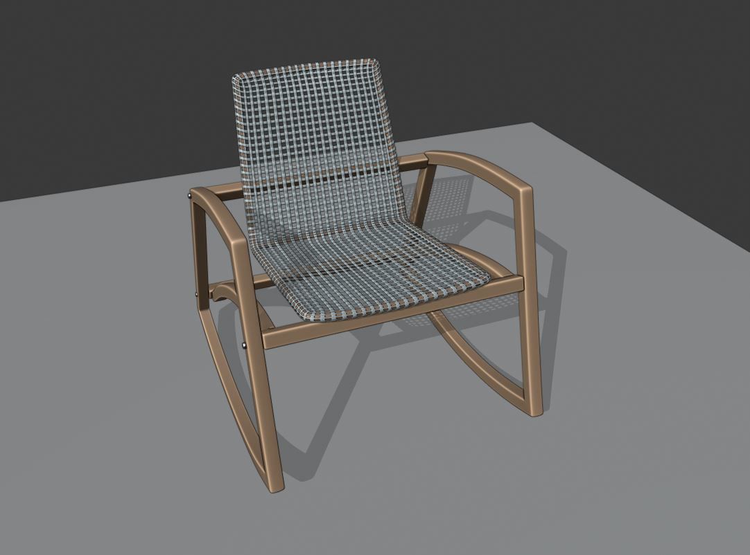 ChairS rocking chair 3D Model Collection_30