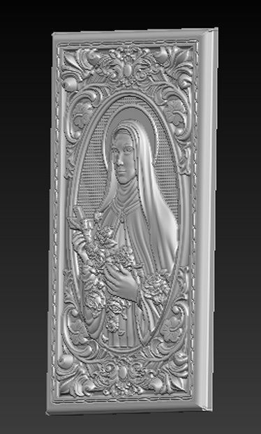 Saint Therese 3D print model_3